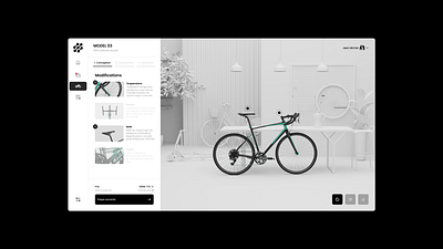 Bike Creator App 3d animation app bike blender branding c4d dashboard design graphic design interface logo motion graphics product design ui ui design ux