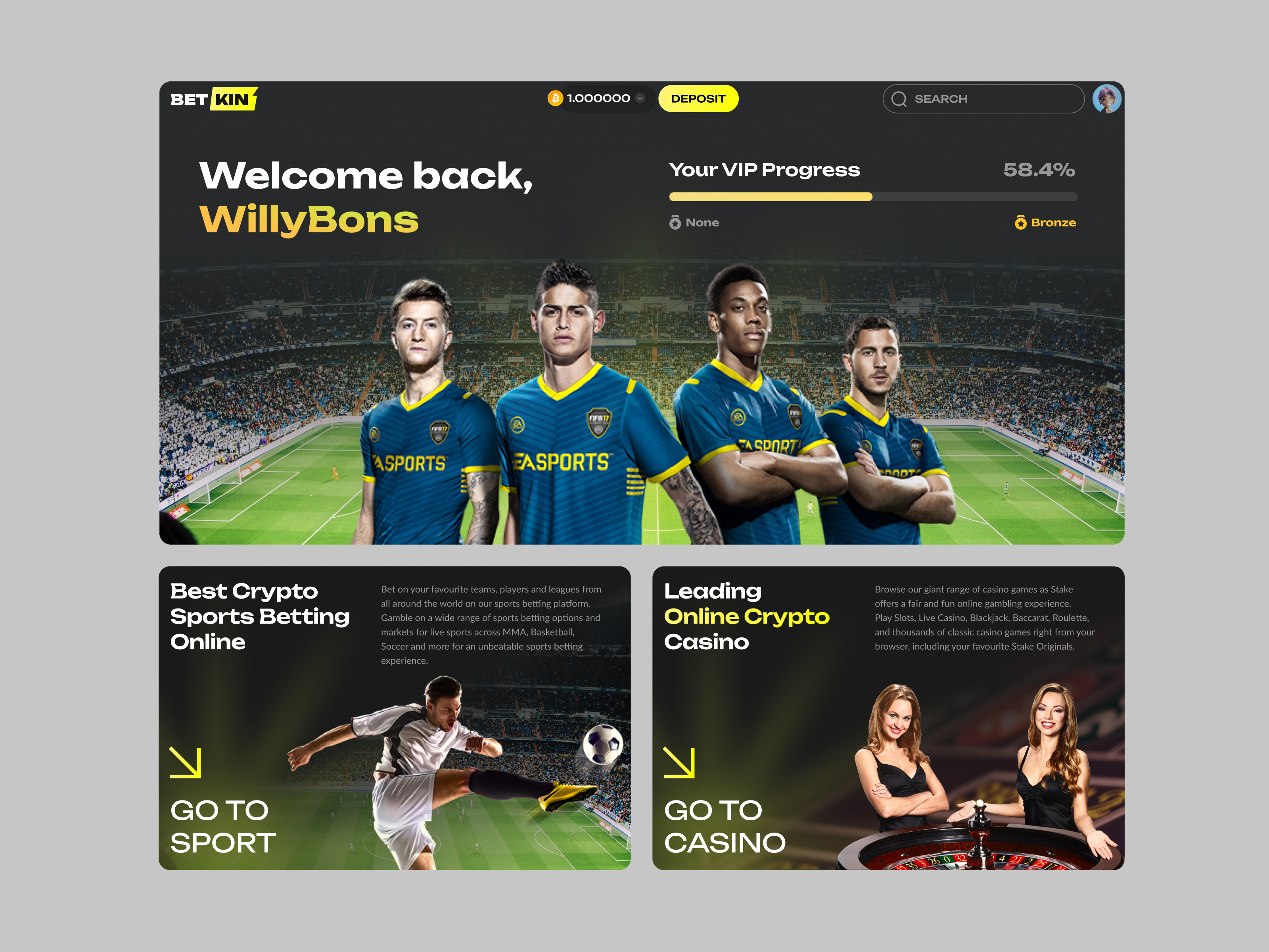 Betting Dashboard Interface by Ilya Sablin on Dribbble