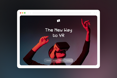 VR Landing page branding design onboarding ui ui ux