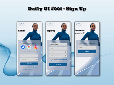 Daily UI 001 (Login Page) design graphic design ui ux