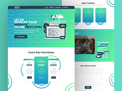 Portfolio Web Design - Castillo Webdev design figma freelancer html css portfolio website responsive design ui ui designer uiux user interface ux ux designer web design web designer website