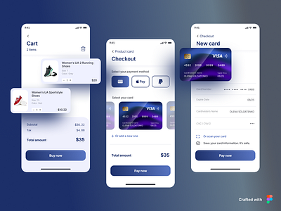 Checkout - Daily UI #002 002 app appdesign checkout checkout credit card checkout page credit card daily 100 challenge daily ui 001 daily ui challenge dailyui dailyuichallenge 002 design figma figmadesign mobile online store trend ui uidesign