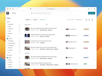 Generating text based on data | AI for Newsrooms ai ai concept design media newsroom ui ux