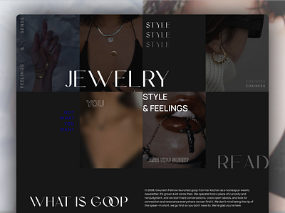 Jewelry store design ui ux web design