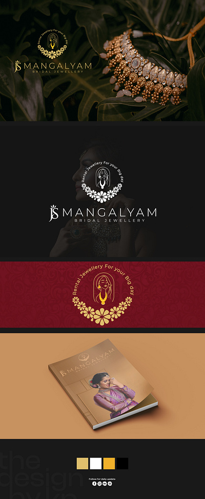 JS Mangalyam Bridal Jewellery branding design logo typography