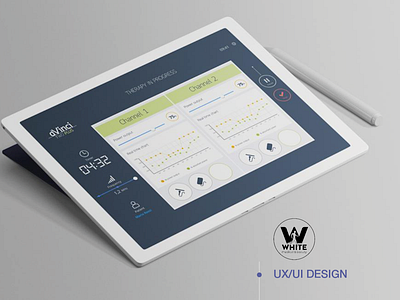 WMB | Touch interface for medical device for tecar therapy graphic design medical sketch ui