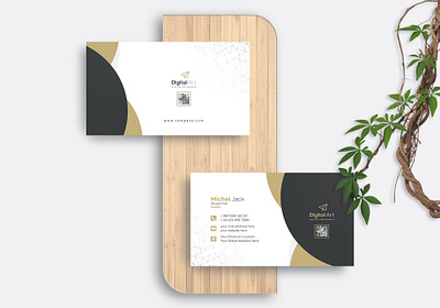 Business Card Templates Golden Color branding business card business card template graphic design illustration vector