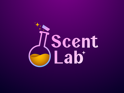 Scent Lab logo 3d logo branding chemist logo chemistry logo creative logo lab logo logo logo design scent lab logo scent logo