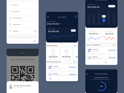 Finance Banking App UI Design app design app development finance app mobile app design mobile application ui ui design