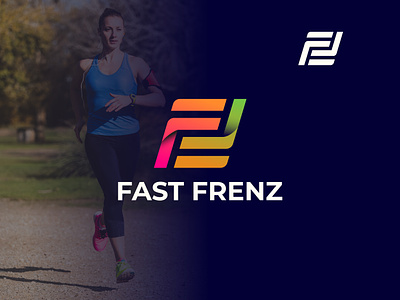 Fast Frenz logo branding business logo corporate custom logo fast frenz logo logo professional logo typography