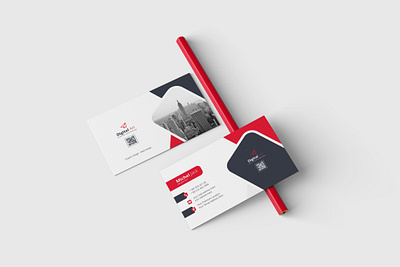 Red Modern Professional Business Card Template how to design business card