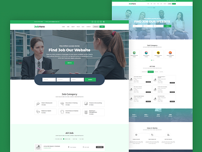 Job Board Responsive HTML Template - JobHere resume