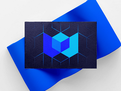 Warcoo - Visual Identity blue branding colorful concept cube data guidelines hexagon icon identity isometric lettermark logo logos logotype modern secure startup symbol tech