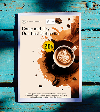 Coffee Shop Poster graphic design