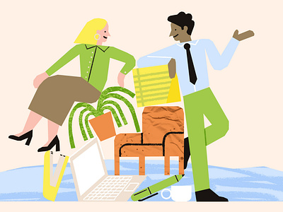 Financial Times - Work Etiquette businessillustration characters editorial editorialillustration illustration magazine
