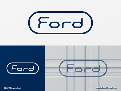 Ford - Futuroval abstract logo designs automotive logo brand design branding car manufacturer logo creative logo designs custom letter design custom letter logo electric vehicles ford logo futuristic logo logo logo design logo design grid logo redesign concept logotype minimalist logo designs modern logo designs timeless logo designs typography