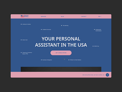 Consultation website landing page animation business concept consultancy consulting design landing page madeinwebflow minimal services ui usa ux uxui web web design webflow webflow designer website website developer
