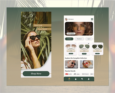 Sunglasses Ui/Ux Design app design figma mobileapp sunglasses ui uiux ux