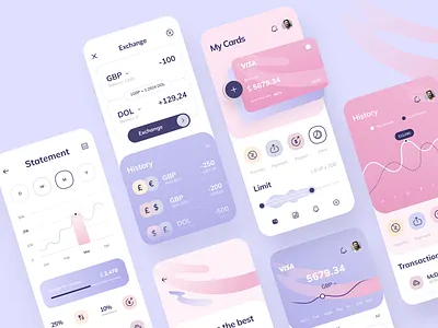 Finance service - Mobile app app app design bank banking finance finance app fintech fintech app mobile app mobile app design mobile design mobile ui