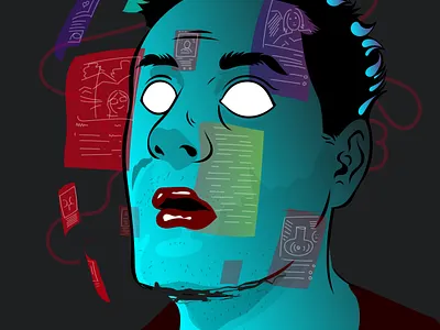 Creative Illustration branding charcoal art sketch hairstudy design graphic design illustration logo ui vector