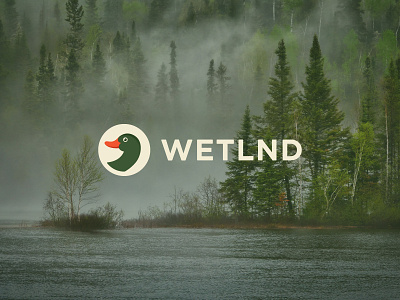 WETLND brand branding duck logo minimal nature wetland wildlife