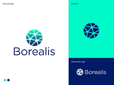 Borealis logo ai branding clean energy data design energy farmland information japan logo logodesign logodesigner map mark renewable society sustainability symbol system weather