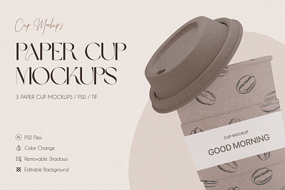 Paper Cup Mockups branding coffee coffee cup coffee cup mockup coffee mockup cup mockup drink drink cup graphic design latte logo mockup mockups paper paper cup paper cup mockup