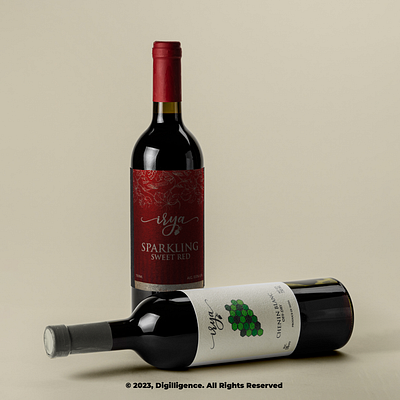 Wine Bottle Packaging Label Design graphic design label design packaging design wine bottle