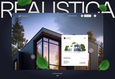 Realistica - Real Estate Website Concept animation business clean concept creative dailyui design figma design graphic design illustration landing page minimal real estate ui uidesign web design webflow website website design