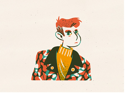 Daily Drawing - People amsterdam character drawing fabric design grumpy illustration linedrawing multiply overprint pattern patterndesign portrait procreate surface pattern design texture
