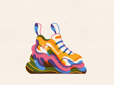 Daily Drawing - Shoes amsterdam drawing fashion fashion illustration illustration linedrawing procreate shoe shoe trends sneaker trends walking
