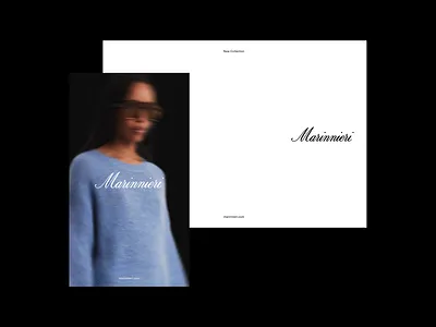 Marinnieri brand clean ecommerce fashion layout logo modern photo redesign ui visual webdesign