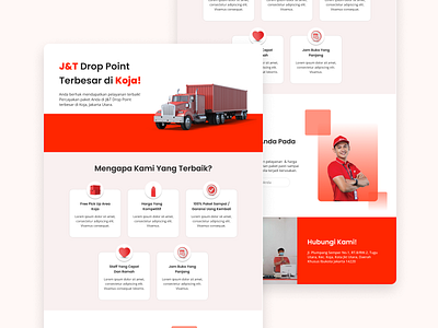 Logistic Business Landing Page animation application branding business design designer graphic design illustration landing page logistic logo ui vector website