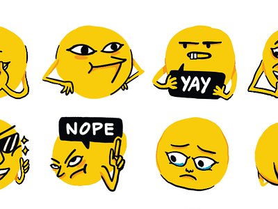 Cursed Emojis - sticker set for Telegram and WhatsApp