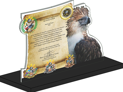 Eagles Plaque corel draw design eagle illustration philippine eagles club plaque wba2malaque
