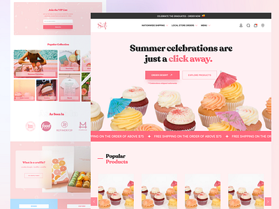 Desserts E-commerce Website Design by Aakif Iqbal on Dribbble