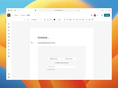Generating articles based on tweets | AI for newsrooms ai ai concept design media newsroom ui