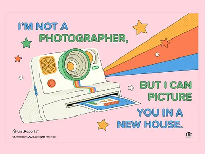 NEW WORK for ListRepors colourful digital illustration freelance illustration illustration katycreates photoshop real estate vector illustration