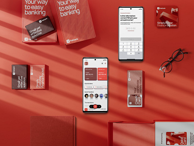 Rakbank — Packaging Design branding design graphic design identity ivan ermakov logo minimal packaging red