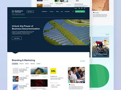 Decarbonizing Commerce - Website Design & Development carbon design development ecology ui web website