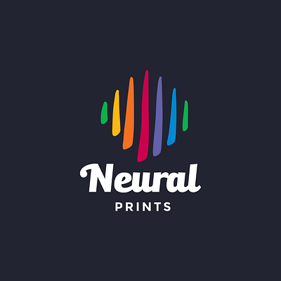 NEURAL PRINTS | Logo color colorful logo print tshirt