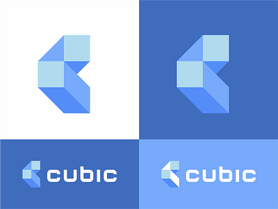 Cubic c cube cubic design ice letter logo logomark mark
