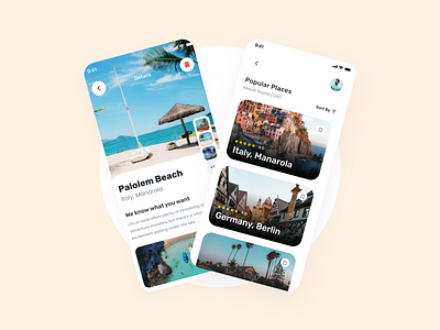 Travel Mobile App Design app branding design figma graphic design travel app design travel app ui travel mobile app ui ux