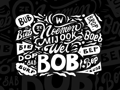 Bob lettering design drawing graphic design handdrawn illustration lettering typography vintage