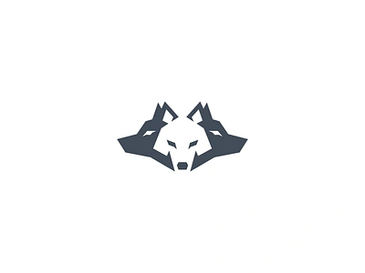 Wolfpack aggressive animal logo crossfit dog fitness kreatank logo logo design negative space negative space logo simple sports wolf wolf logo wolf pack wolves zoo