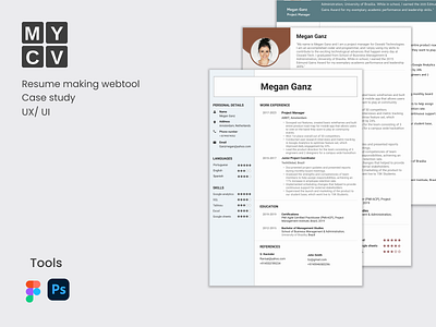 MY CV animation app branding cv design desktop figma project prototype resume ui ux