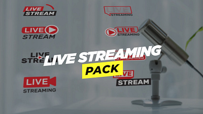 Live Streaming Pack animation branding live streaming logo motion graphics ui