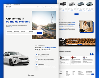 Rent a Car Website Design for your business UX UI branding business web creative design designer landing landing page page portfolio project rentacar ui ui design ux ux design web webdesign website websitedesigner