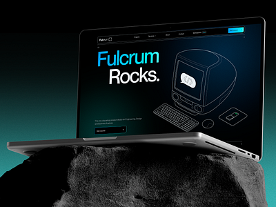 Fulcrum Rocks® - Website redesign / Web design / Main page creative page development page fulcrum gradient hero page illustration landing page main page marketplace page product agency product development product page trend typography ui ux web design web design agency web design studio