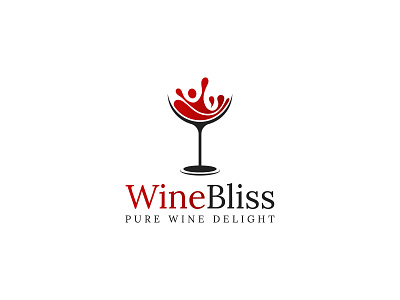 Wine Bliss logo design. barlogo brandidentity branding business logo companylogo creative design custom logo design graphic design logodesigner logoforsale logoideas logoinspirations logomaker minimalist logo modern logo motion graphics professional logo wineblisslogo winelogo winelogodesign